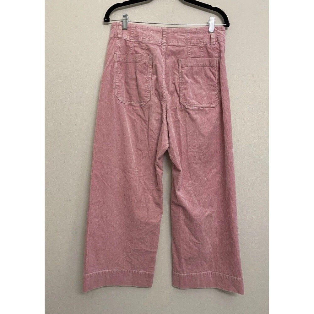 Maeve Colette Corduroy Pink Wide Leg Pants Sz 31 Pastel High Waist Anthropologie - Picture 2 of 9